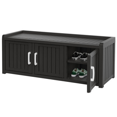 47" 3-Door Shoe Storage Cabinet