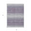 Tapis intérieur lavable rayé lavande et ivoire 8 pi x 10 pi