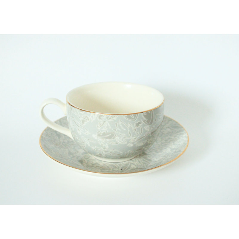 Ayberk Porcelain Teacup and Saucer