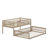 Full XL Over Queen Bunk Bed With Guardrails And Ladder-1026937880