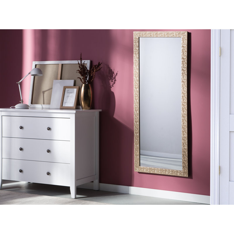 Gerhart Flat Wall Mirror, Gold