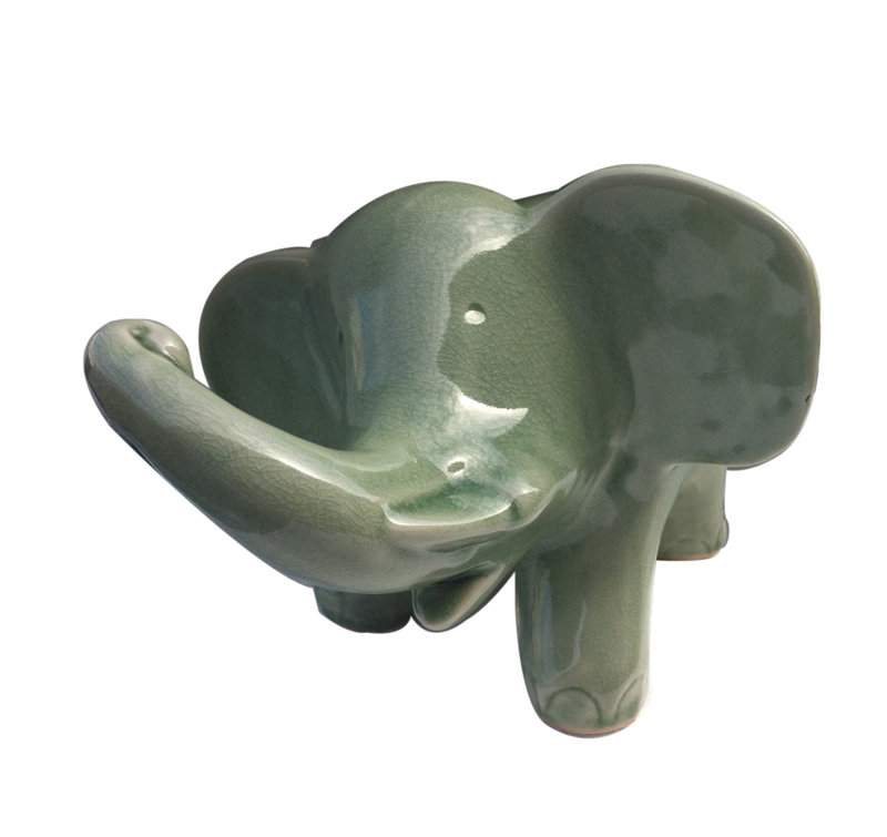 Ardrie Animals Figurines & Sculptures, 8" H x 10" W x 14" D, Green
