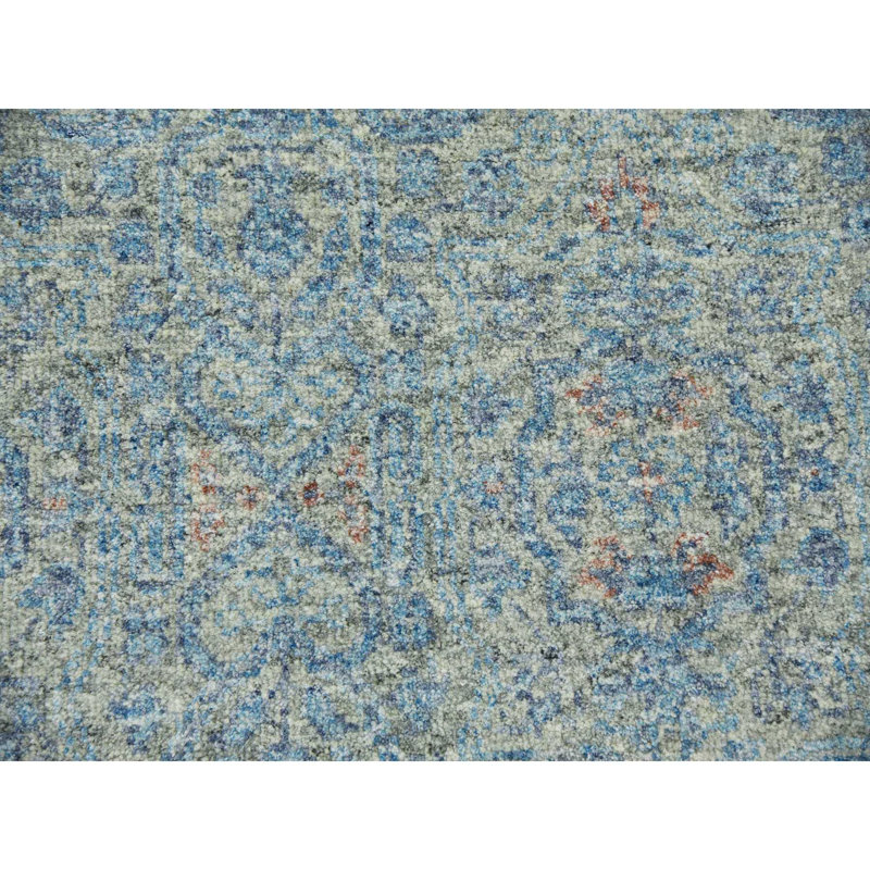 Verah One-of-a-Kind 11'10" X 17'10" New Age Wool Area Rug Blue