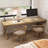 Burlywood Rectangular Solid Wood desks-1682028315