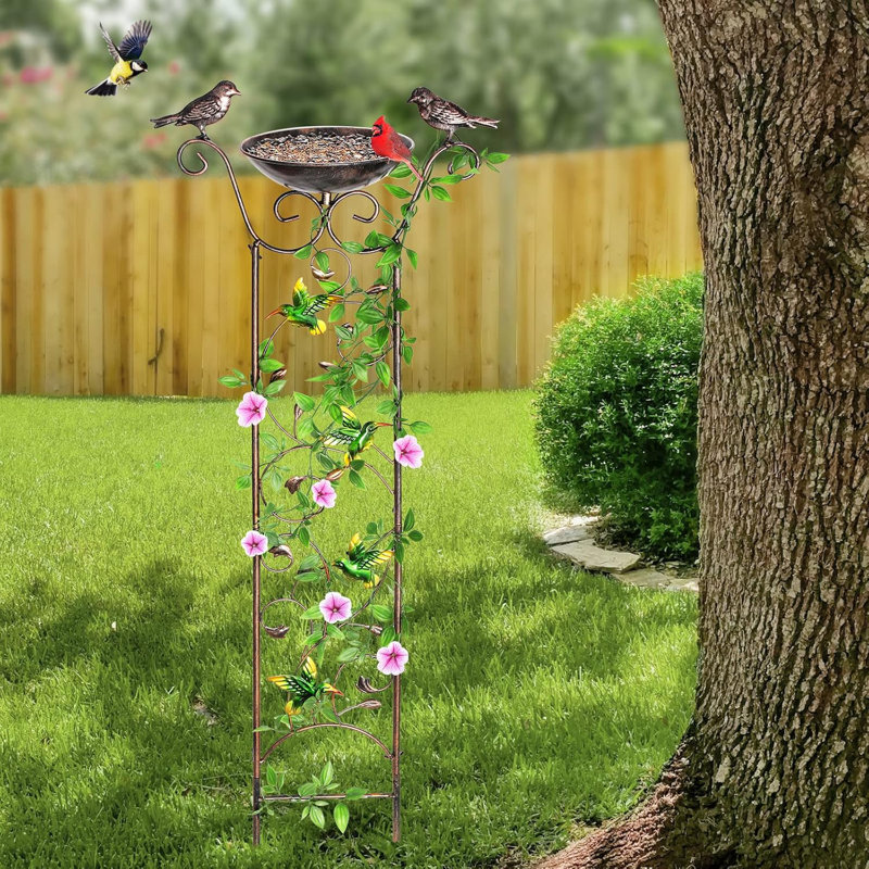 Bain d'oiseaux en métal Mckenna