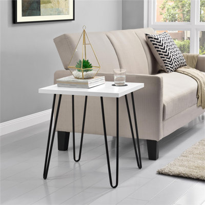 Ewalt Side Table with metal legs