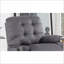 Fauteuil inclinable en microfibre à mouvement manuel Recliners Contemporary | Dossier capitonné | Accoudoirs rembourrés