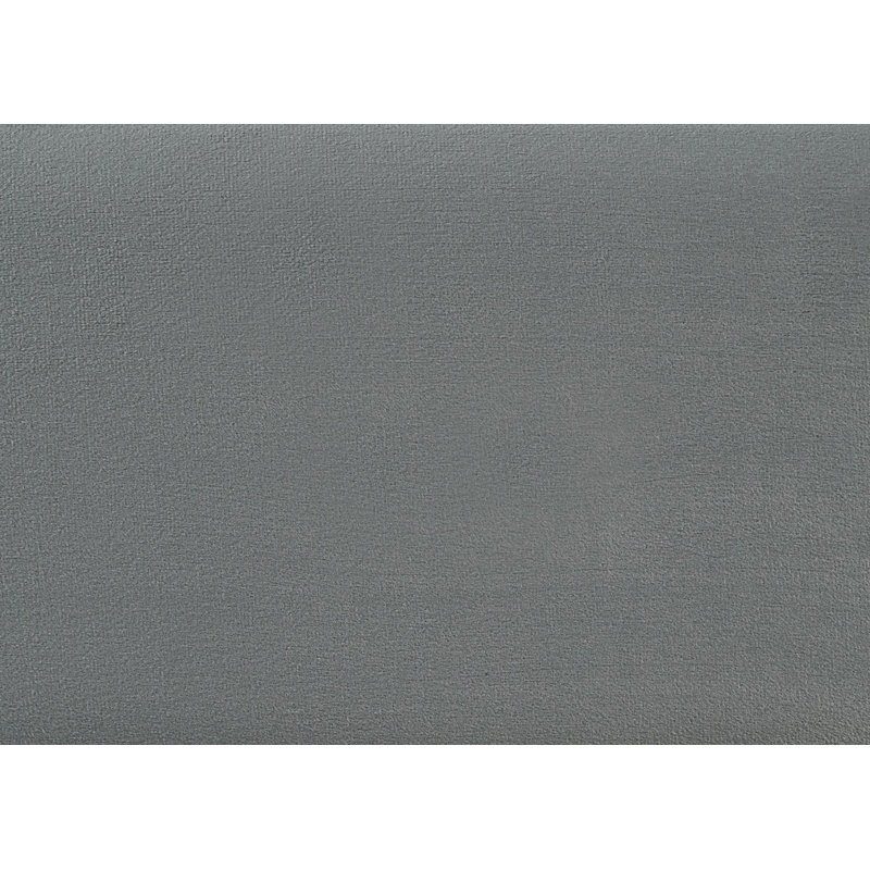 Lit plateforme simple tapissier 1pc, Gris clair