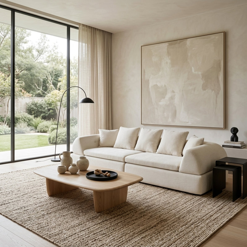 Canapé modulaire 104 po Cloud, Blanc