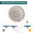 Rain Fixed Shower Head 1.8 GPM GPM-86780055