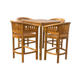 Outdoor 5 - Piece Teak Bistro Set