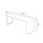 Bureau rectangulaire en bois massif noir-1775863074