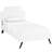 Laura Vinyl Platform Bed with Round Splayed Legs-952964317-952964306