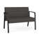 Waterfall Waiting Reception Loveseat Metal Frame