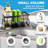 Black Stainless Steel Sink Organizer | Self-Drain System | Compact Design | Rustproof Kitchen Accessory