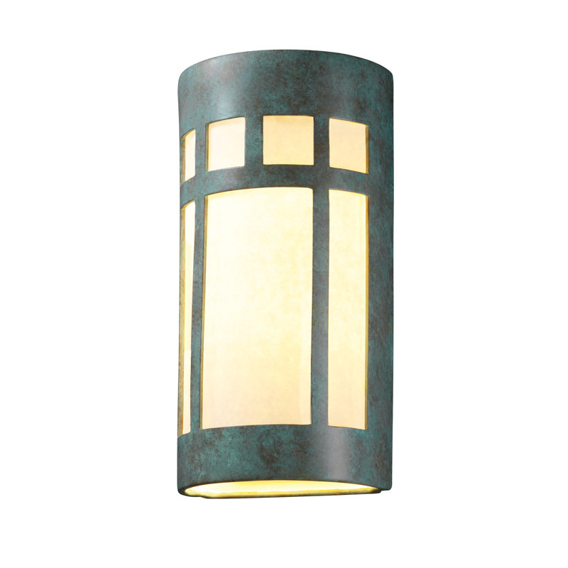 Rhannon Ceramic Wall Light, No, Adobe