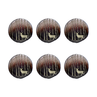Konya Glass Dessert Plates, Set of 6