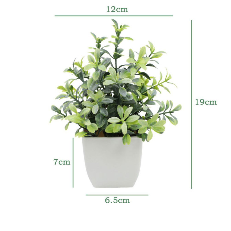 Petites plantes artificielles artificielles en pots pour la maison