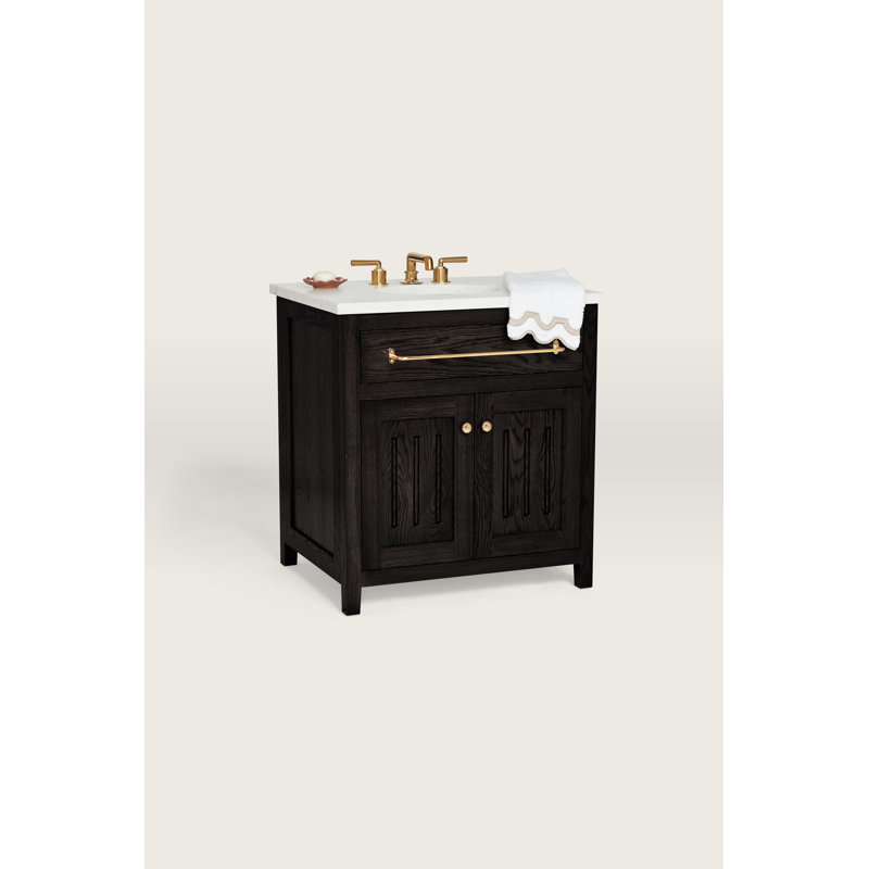 Ellie in. W Wall Mounted Single Double Bathroom Vanity Base, White, 36"