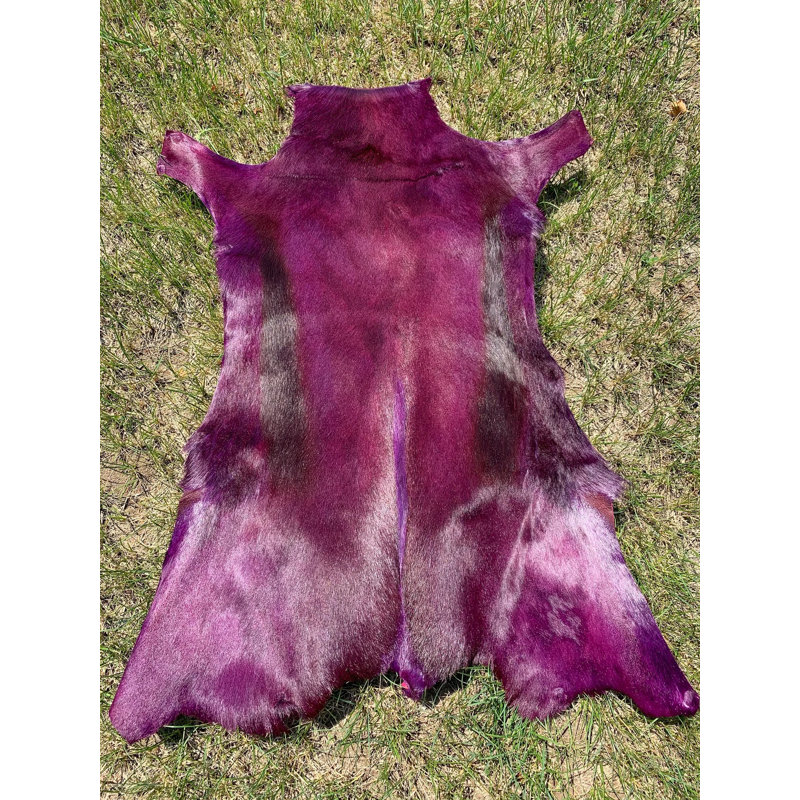 Dyed Purple Springbok Hide