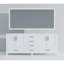 Meuble-lavabo double blanc 84 po X P 22 po P, plateau en marbre de culture et Miroir-118001792