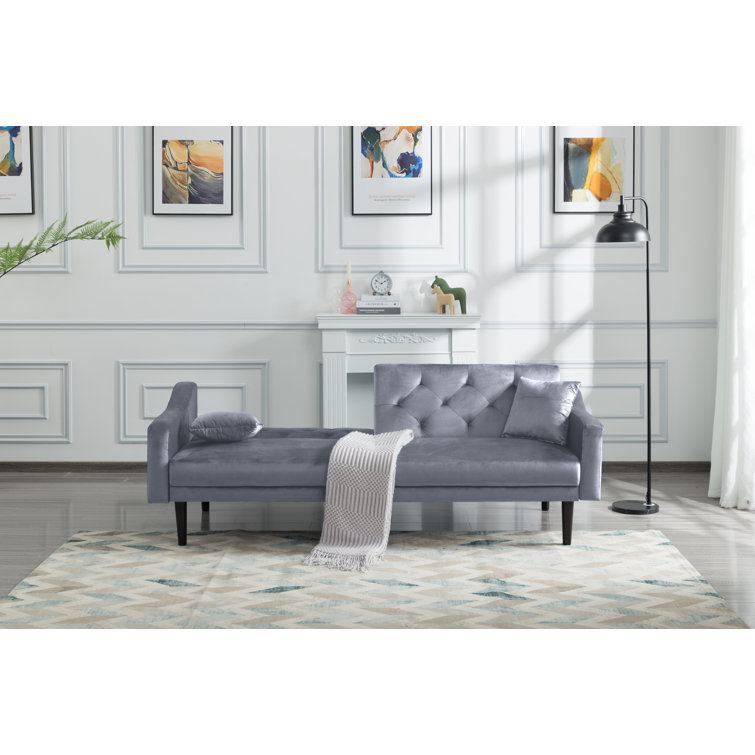 85 inch Weave Living Room Sofa with Seat Cushions, Snowflake Velvet  Upholstered Sofa Couch with Extra Support Legs & Pillows - Bed Bath &  Beyond - 38971616
