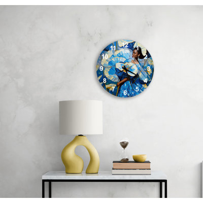 Horloge murale en verre trempé