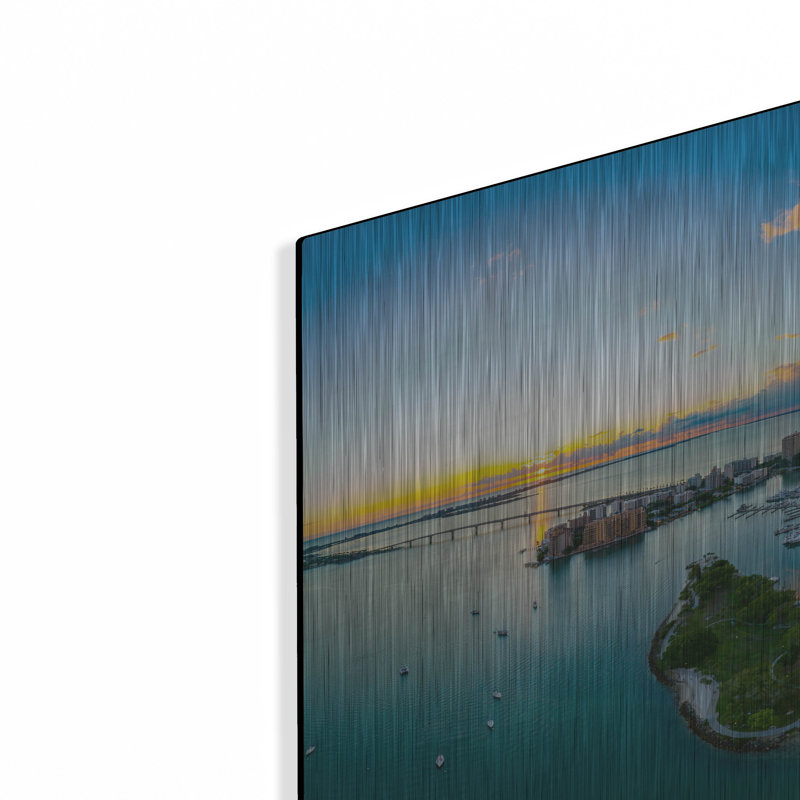 Latitude Wall «Sarasota Sunset 2 Crop» par Luxe Portfolio, art mural en métal