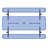 96" Rectangular Picnic Tables Blue-421959967