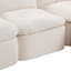 Canapé de salon moderne de style nuage, canapé convertible en forme de L sans siège à assise profonde, canapé surdimensionné confortable en chenille surdimensionné à 4 places, canapé modulaire modulaire-1972401113