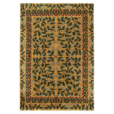 Pasha Wool Floral Area Rug