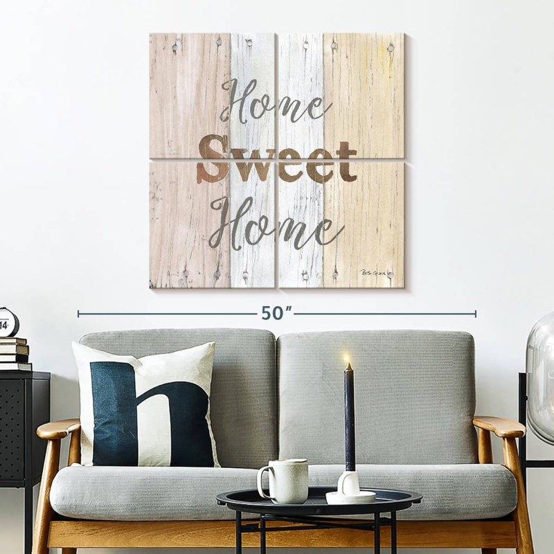 Plaque murale Kema Farmhouse Home Sweet Home, H 32 po x l 32 po