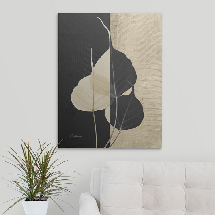 Reproduction de photo Manigault «Bo Tree Leaf X-Ray» par Kiranjit, H 48 po x l 36 po x 1,5 po, Toile