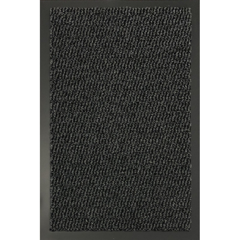 Aarib Non-Slip Doormat, Anthracite, Rectangle 60cm x 90 cm