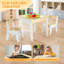 Ensemble de table et chaises pour enfants 5-en-1 en bois avec couvercle rabattable-435573294