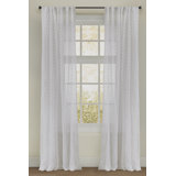 Demi Cotton Blend Polka Dots Sheer Thermal Rod Pocket Curtain Panels