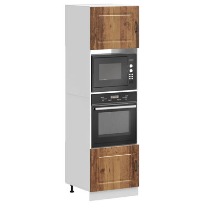 Oven Cabinets 2 Pcs Lucca Engineered Wood