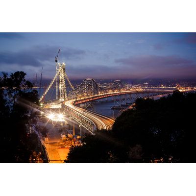 Oakland Bay Bridge par - Photographie de toile tendue