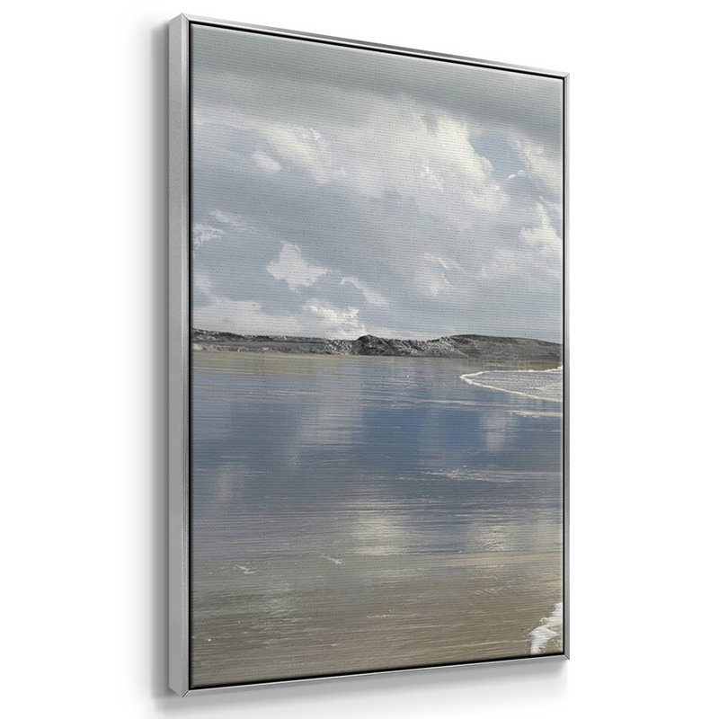 Infinity Beach, reproduction sur toile 3 pièces, Argent, H 24 po x l 48 po x P 2 po