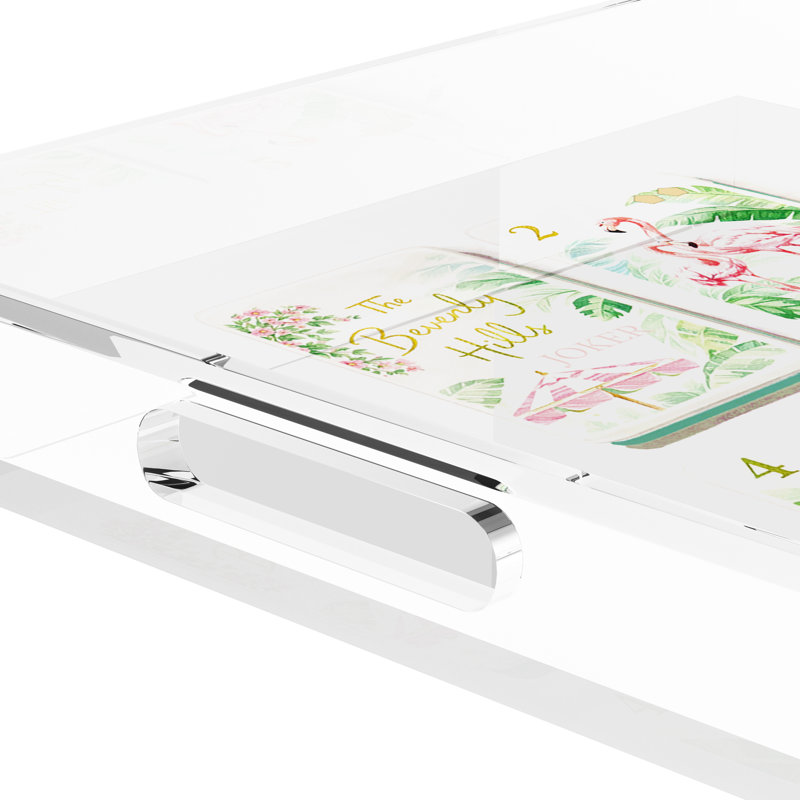 Mahjong Acrylic Decorative Tray, 12"W x 12"D x 2"H