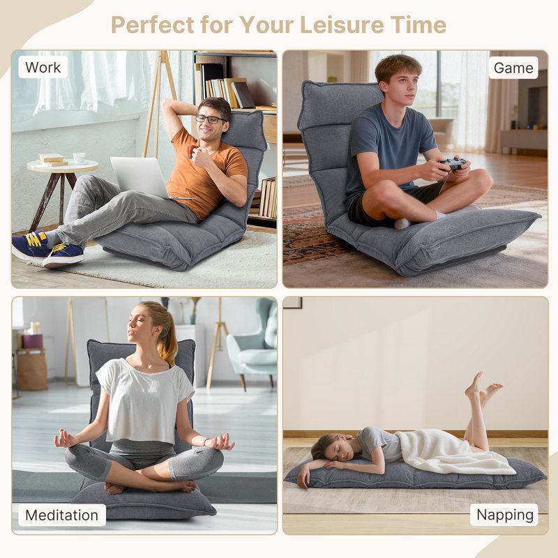 Fauteuil inclinable et inclinable, Gris