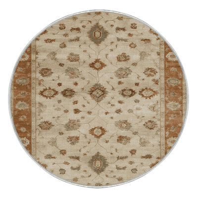 Machine Washable Overdyed Beige Area Rug