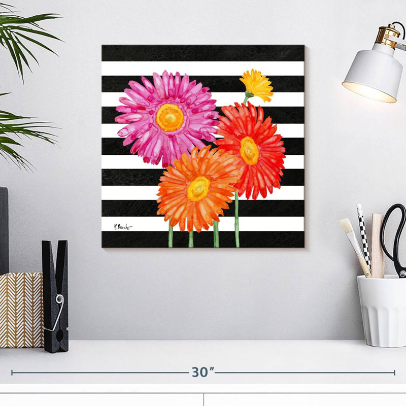 Harnek Helena Daisies I Stripes, H 16 po x l 16 po