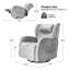 Fauteuil inclinable et pivotant Axel-748002844