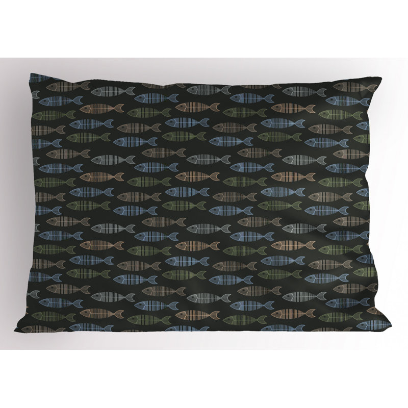 Retro Polyester Geometric Sham Set, Queen