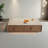 Simple square microcrystalline stone coffee table