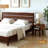 Acacia Serena Solid Wood Nightstand, Mid Century Modern Side Table Bedroom with Storage-594376293