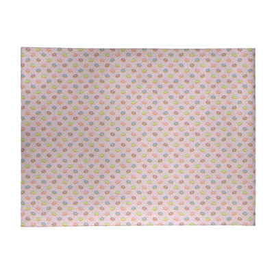 Tapis rose/vert pâle