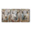 ANIMALS Series CXL - Toile tendue avec châssis sur mesure - 3 pièces-870020274