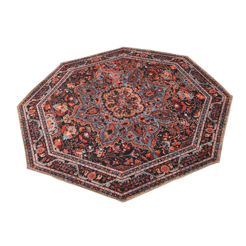 Oppie Oriental Indoor Rug, Octagon 5'1"
